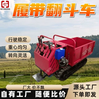 可定做履带翻斗车 矿用履带转运车 耐磨材质接触面大履带式运输车