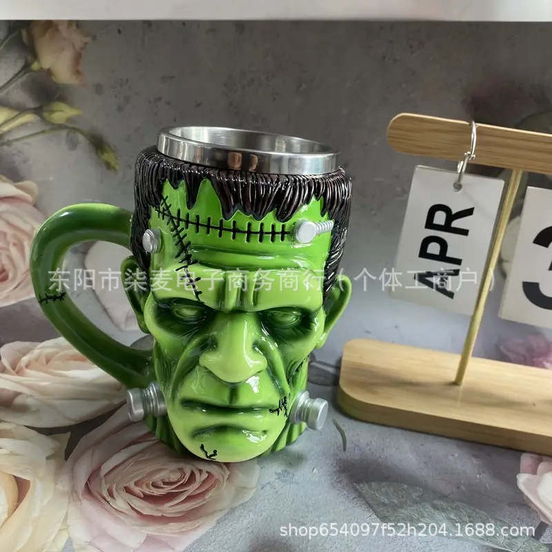 2025 caliente explosión creativa personalidad de fábrica de resina ecológica taza de agua taza de regalo caja de regalo al por mayor