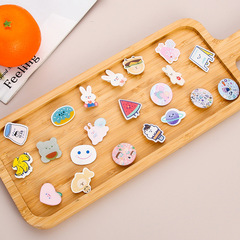 Ins Soft Cute Cartoon Acrylic Pin Children's Gift Medal Personality Pendant Accessory Small Decor wholesale