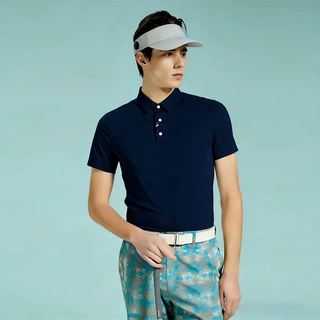 定制男士高尔夫运动polo衫吸湿速干抗紫外线修身剪裁户外休闲短袖