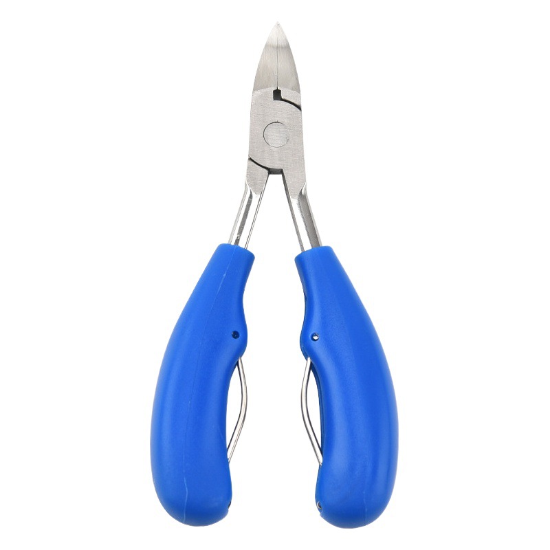 Alicates de pico de águila de acero inoxidable para el hogar, diagonal puntiaguda, fuerte ranura para uñas, uñas gruesas y duras, tijeras de piel muerta para uñas