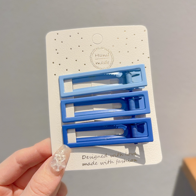 Coreana lateral frange clip de cabello de la frente de mujer sensación avanzada 2025 nuevo toque de dopamina clip de boca de pato