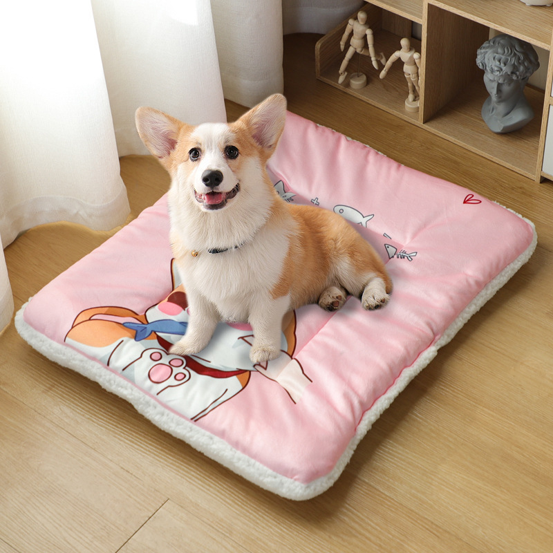 애완 동물 매트 고양이 케이지 플랫폼 매트 고양이 면 매트 시원한 세척 사계절 고양이 매트 잠자는 개 매트 고양이 둥지