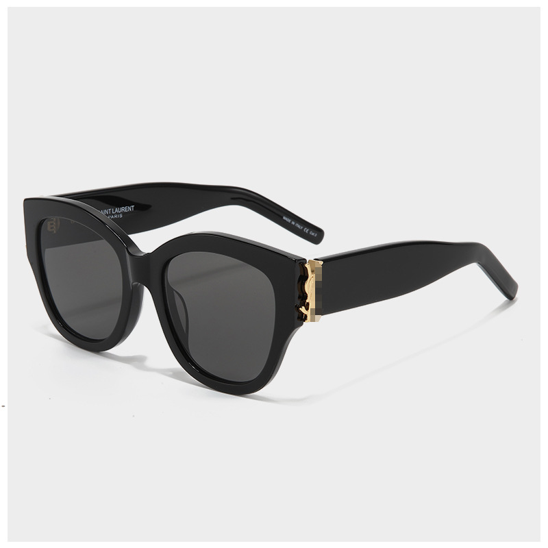 Gulnazar's Same Style Sunglasses for Women, High-End Cat-Eye Oval Small Frame, Square and Round Face M95 Photo Sunglasses