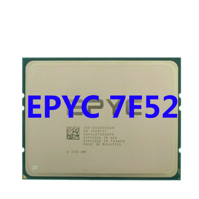 出售并回收7F52 EPYC CPU处理器3.5GHZ 16C/32T 256M 240W 16核32