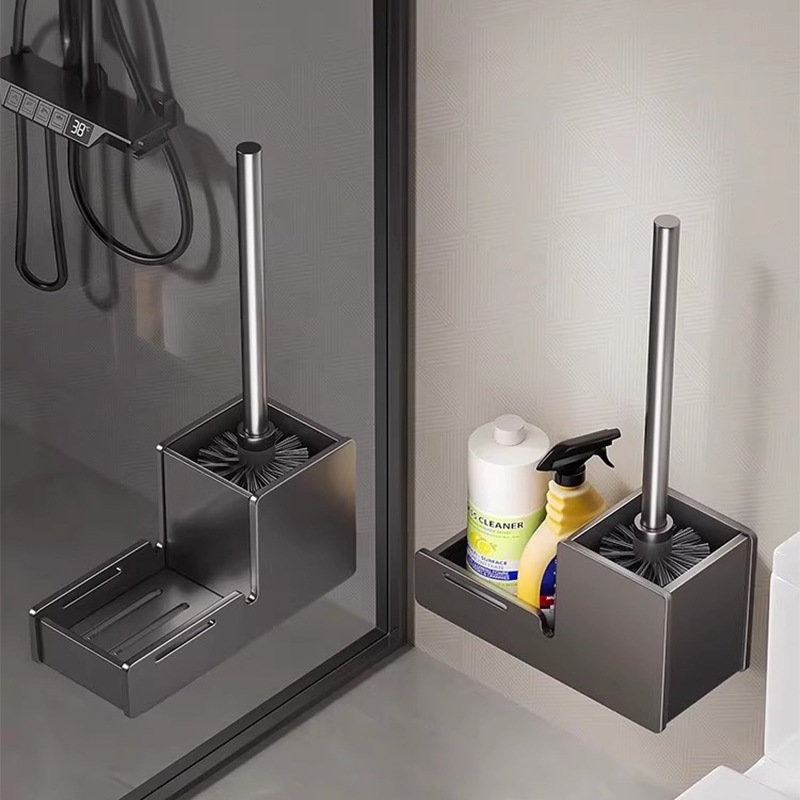 Toilet brush household no dead angle punch-free toilet brush toilet bathroom toilet cleaning toilet brush head