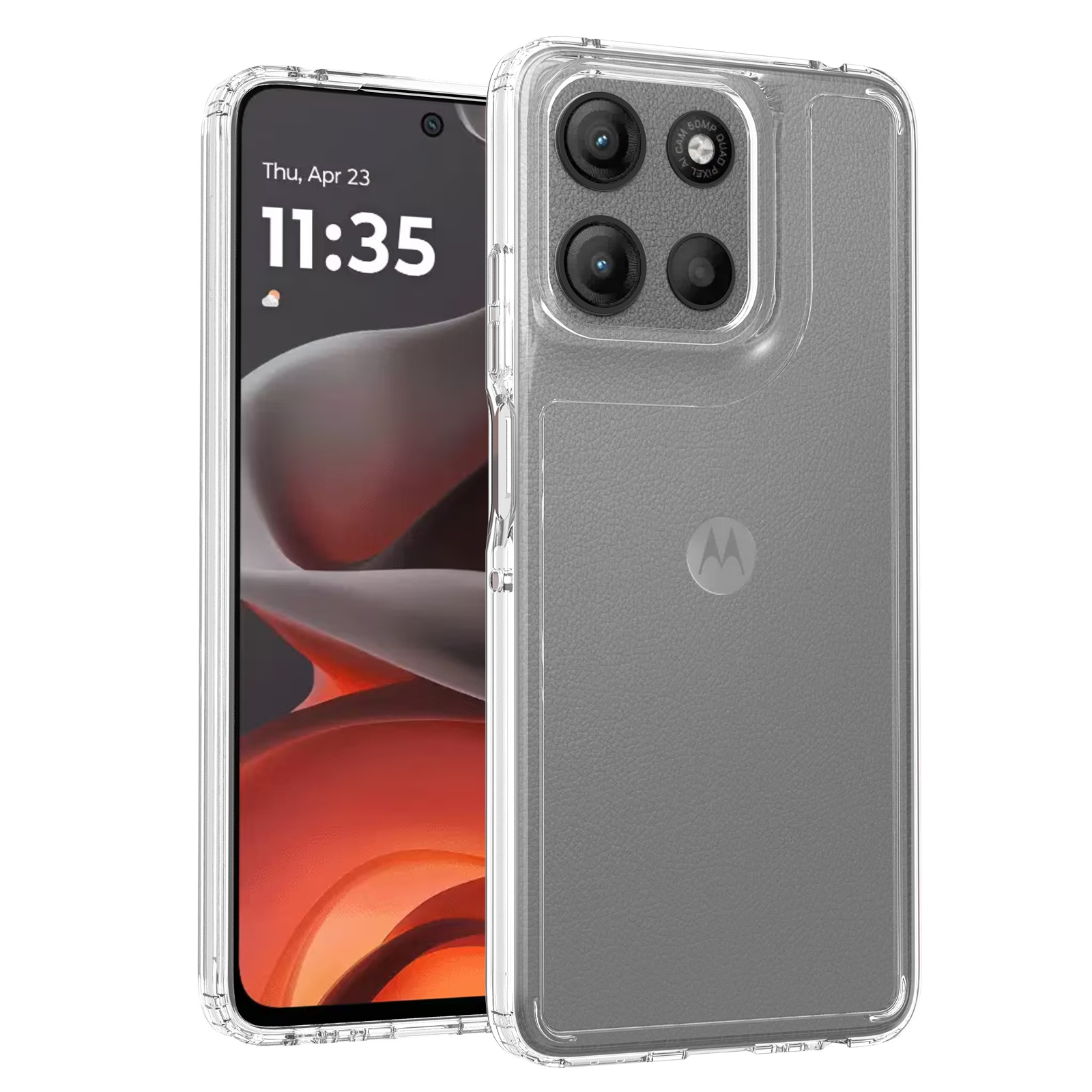 Aplicable Moto g56 anti-rañazos transparente G 5G 2025 anti-caída caja de teléfono 60 fusión cubierta personalizada