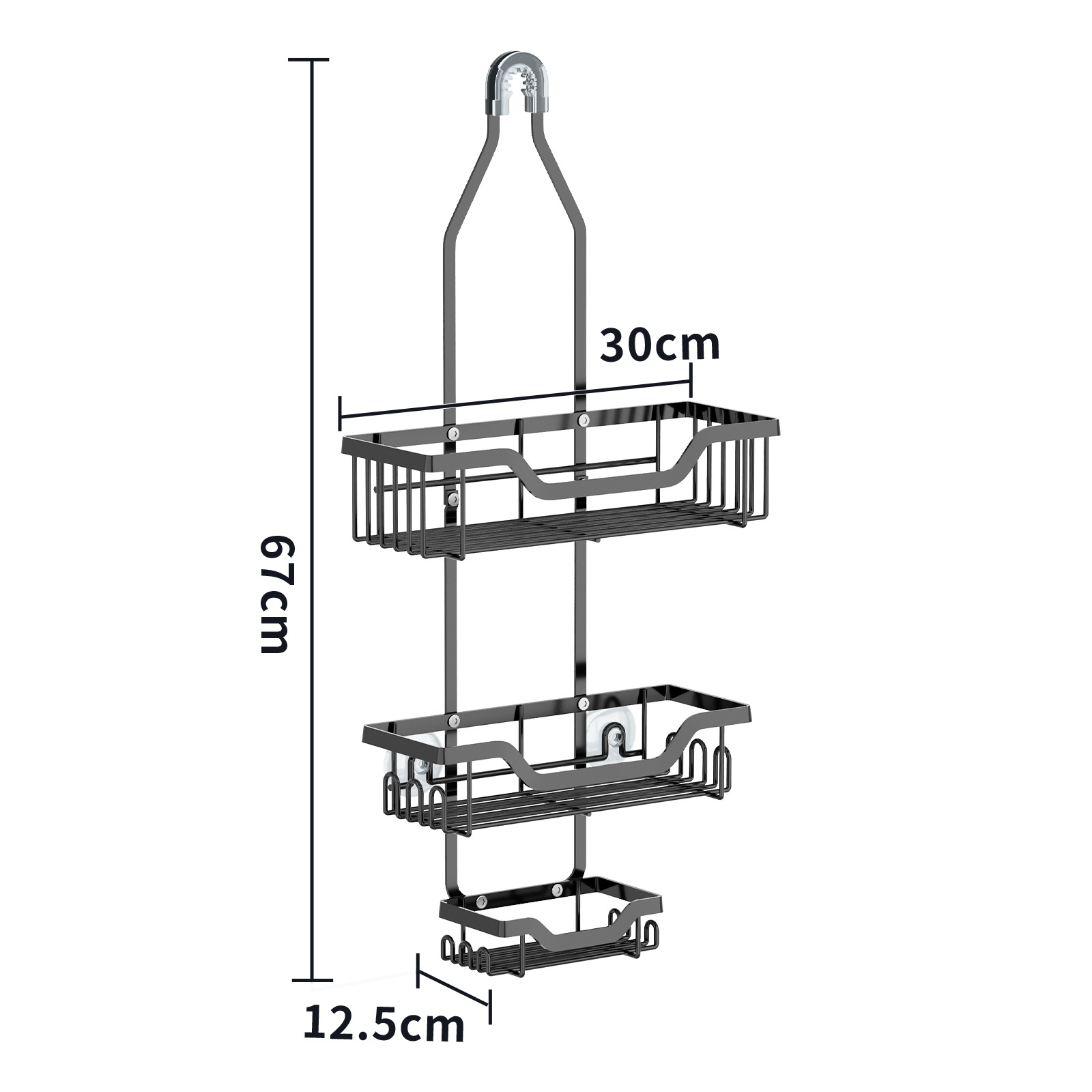 Transfronterizo Amazon baño ducha refugio inodoro ducha almacenamiento rack estantes de pared de baño