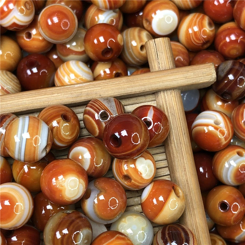 Агатовые круглые бусины, аксессуар, оптом