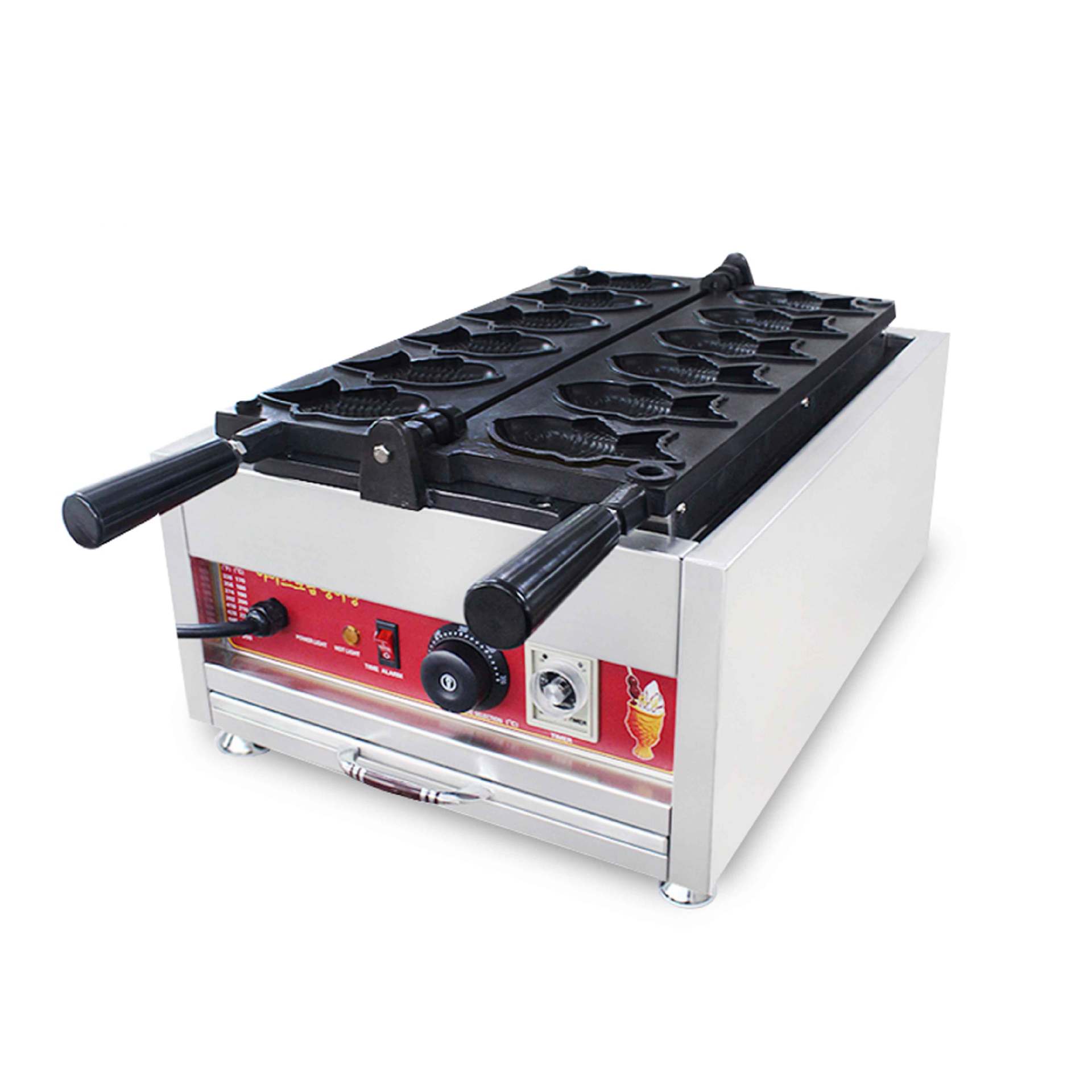 五谷鱼鲷鱼烧/商用六格鲷鱼烧机器/台湾五谷鱼机器鱼型饼小吃商用