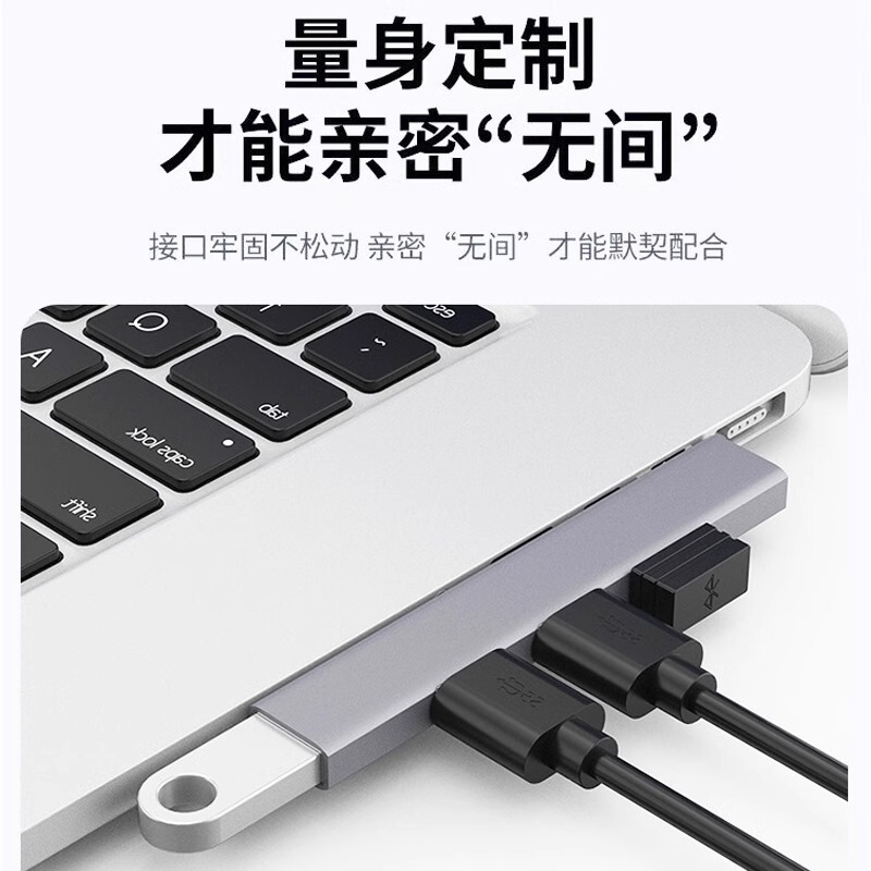 クロスボーダー卸売サイドプラグUSB直角拡張ドックアルミ合金hubマルチポートスプリッタTypec hub拡張器|undefined