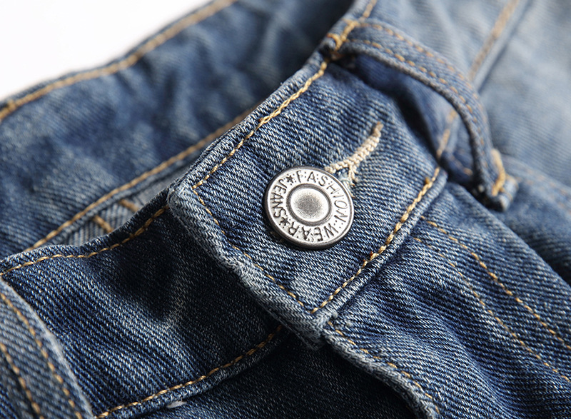 Pantaloncini jeans uomo distressed taglio dritto casual vintage_voghion.com
