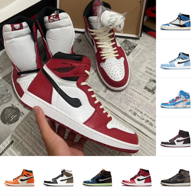 Cross-Border Factory Aj1 High-Top First-Layer Leather Sneakers Chicago North Carolina Blue Men's and Women's Sports Jordan 1 Casual Shoes Basketball Shoes Cross-Border Factory Aj1 High-Top First-Layer Leather Sneakers Chicago North Carolina Blue Men's and Women's Sports Jordan 1 Casual Shoes Basketball Shoes
