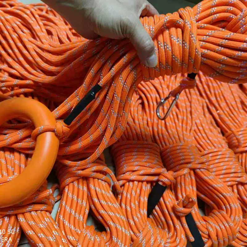 На открытом воздухе страховочная веревка для альпинизма Веревка для скалолазания Бытовая нейлоновая веревка для скалолазания Пожарная веревка Спасательная веревка Статическая веревка
