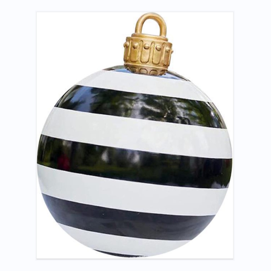 Navidad decoración globo 60cm diversión al aire libre vacaciones atmósfera impresión PVC inflable BOLA DE Navidad artesanía adornos