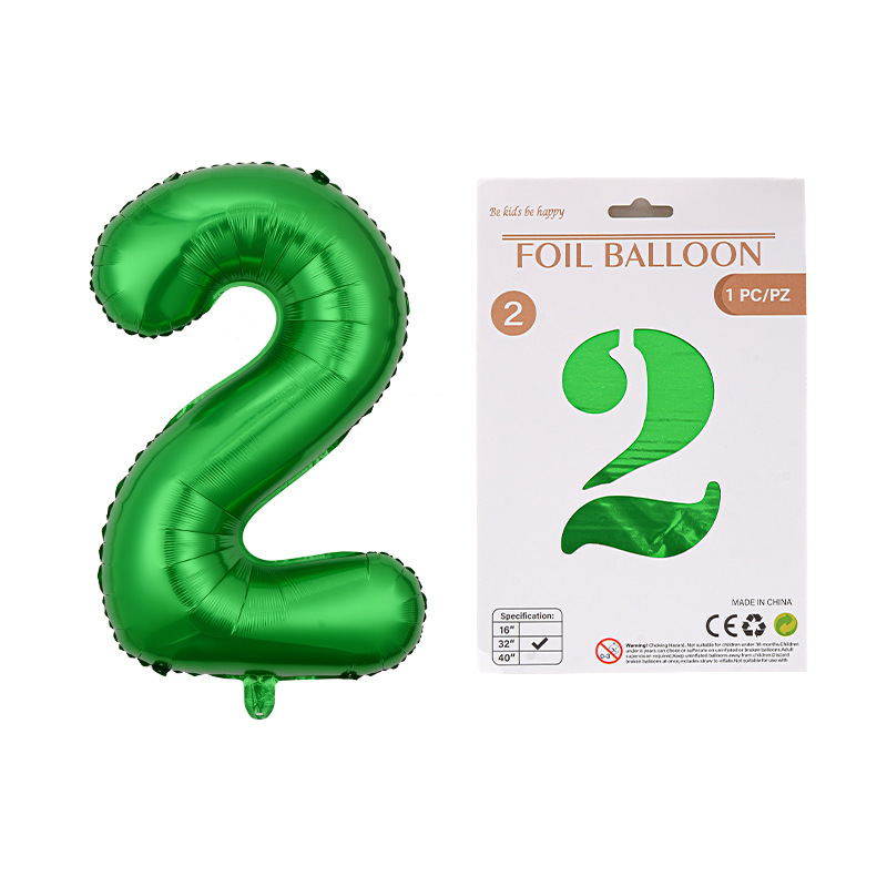 Globo de película de aluminio digital de 32 pulgadas, tarjeta de papel, tapa dura, paquete individual, cuerpo delgado, fiesta digital, globo decorativo flotante