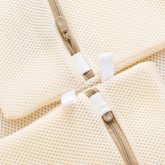 Sandwich Embroidery Laundry Bag Set Household Wash Clothes Protection Wash Bag Coarse Fine Mesh Beige Thick Brassiere Bag Wholesale
