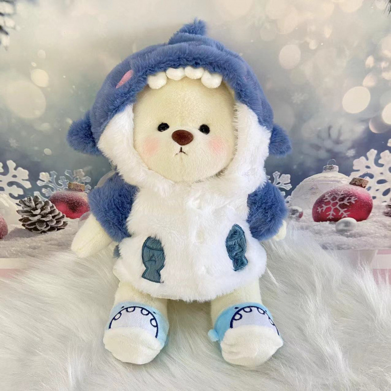 Teddy Bear Jointed Cute Bear Plush Toy Doll with Changeable Clothes 30 ㎝ Factory Direct Sales of Ready-Made Jointed Bear Clothes