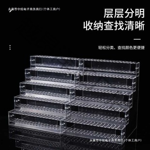 Acrylic Plastic Desktop Pen Holder Storage Supermarket Stationery Store with Hole Press Pen Ballpoint Pen Gel Pen Display Stand
