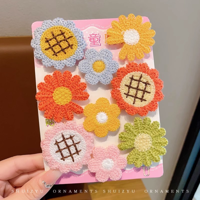 El pelo roto de las niñas artefacto de dibujos animados Velcro bebé de las niñas Linda horquilla sin costuras no duele el pelo flequillo accesorios para el cabello pegajoso