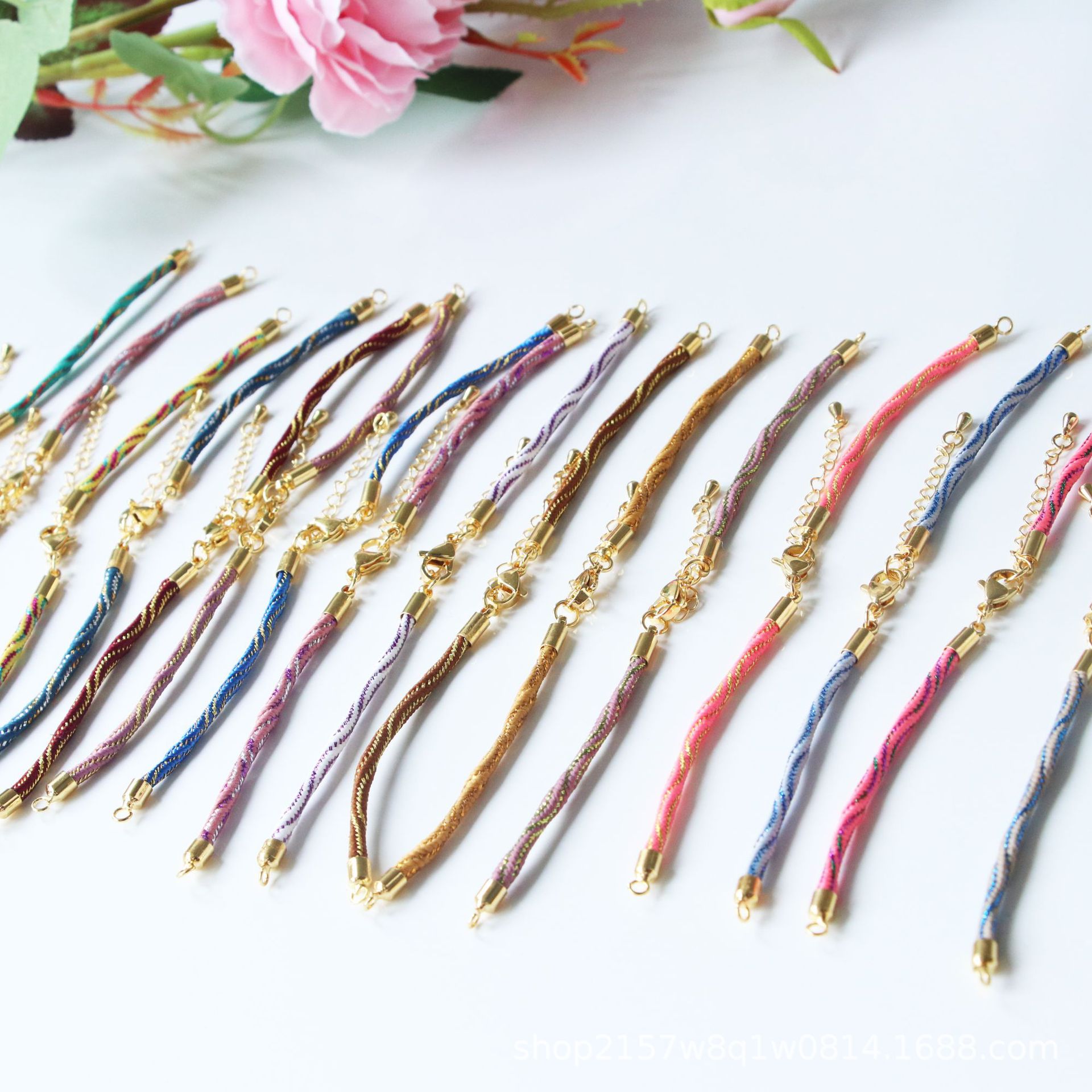 1 Piece Quantity cord Material 1 Piece Cord Cord String 155mm DIY Woven Hand Strap Chain Ethnic Style Stripe