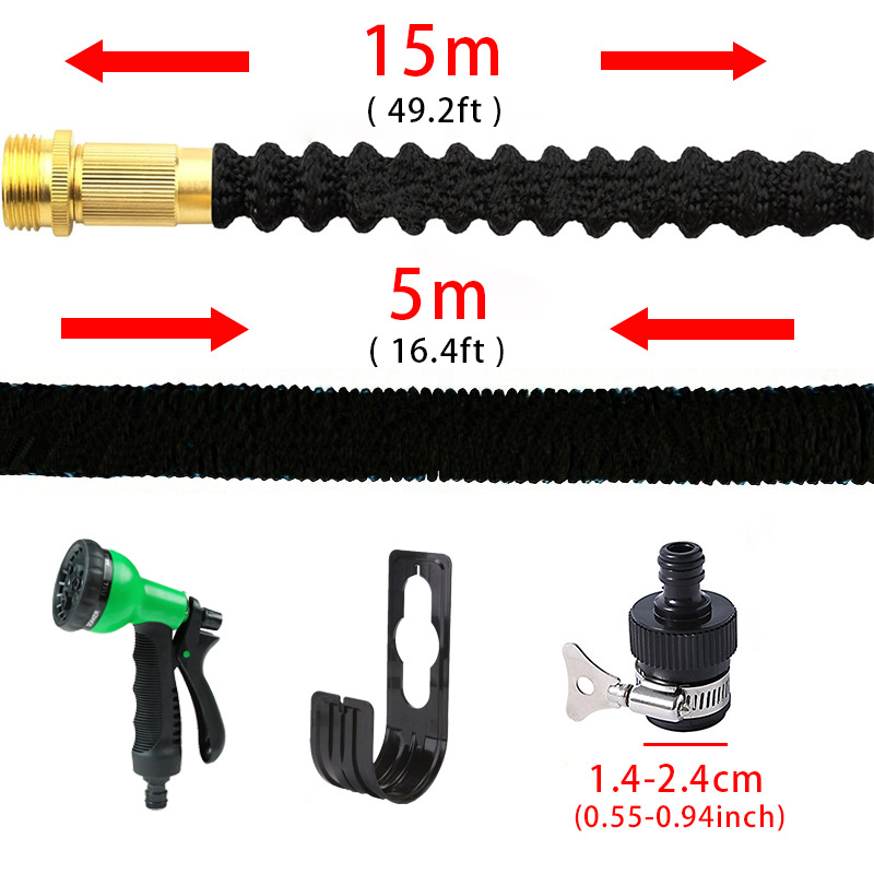 Tubo de agua retráctil conjunto de alta presión tubo de lavado de automóviles pistola de agua jardín riego de flores y verduras mangueras retráctiles mágicas image 23