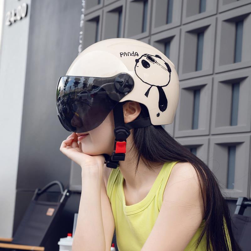 Newly certified motorcycle and electric vehicle safety helmet, unisex, summer sun protection, lightweight half helmet, safe for all seasons