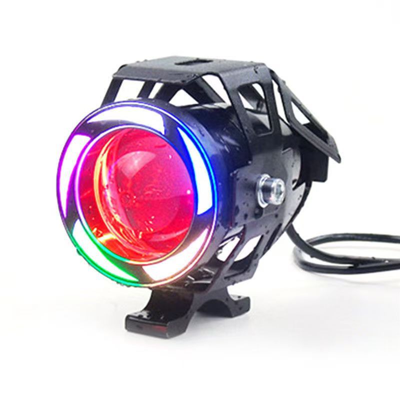 Lámpara de luz de motocicleta luz de alta intensidad lámpara eléctrica u5u7 pistola láser lámpara de automóvil universal transformación de lámpara parpadea luz alta