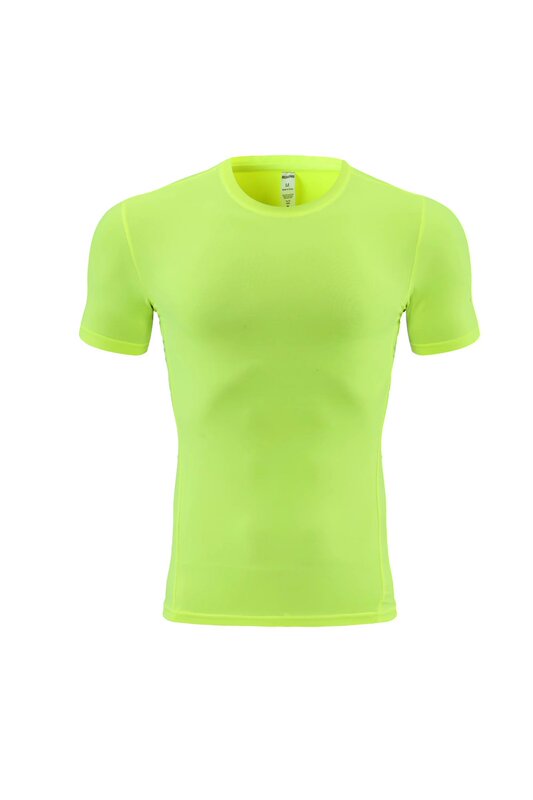 2022 New Hengleda Round Neck Quick-drying T-shirt Men's Short-sleeved Pullover Soccer Coaching Clothes Sports Top Tights