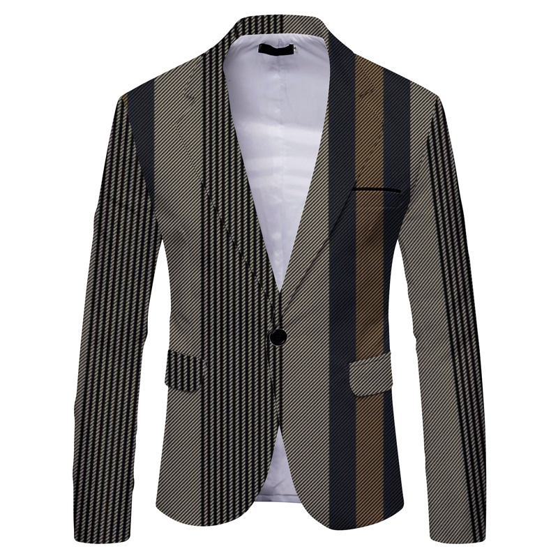 2024 Cross-border Foreign Trade Spring New Men's Suit Jacket Casual Slim Fit Suit Top for Men