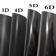 5D6D カーボンファイバービニールカーフィルム カット済み 200*60cm 3D4D カーボンファイバー変色ステッカー