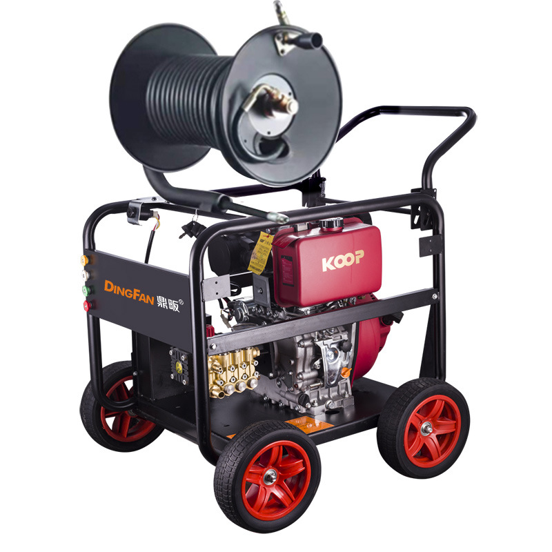 柴油洗车机高压清洗机汽油动力水枪泵移动商用洗车管道疏通设备枪