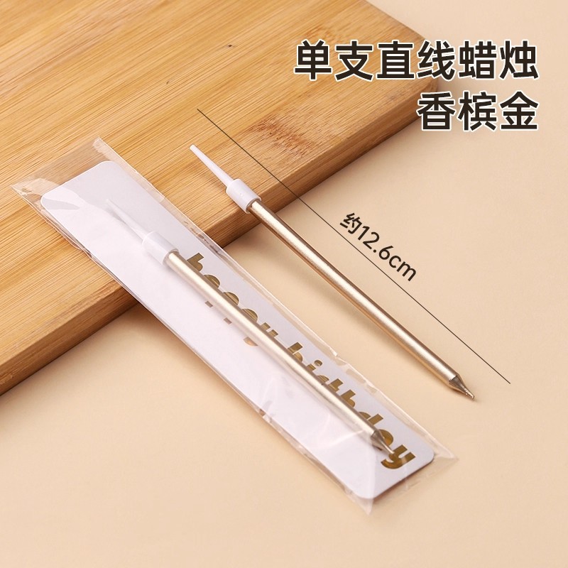 Velas delgadas para pastel de cumpleaños, 6 unidades