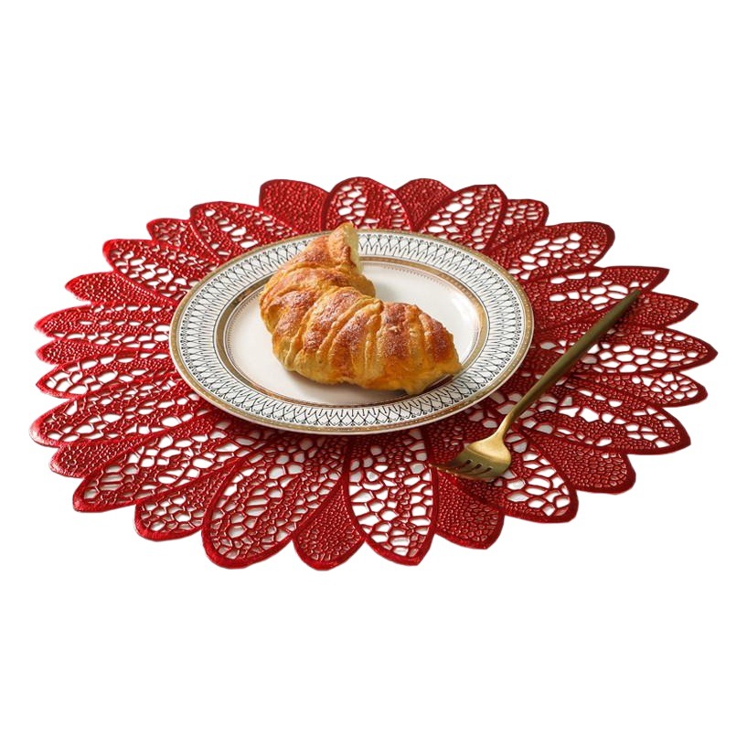 Nuevo espesado americano PVC comida occidental estera hotel restaurante giling aislado Mesa estera montaña rusa en stock entrega directa