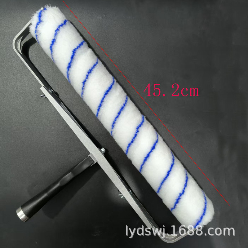 Venta directa de fábrica, brocha de pintura de exportación, rodillo de pintura de microfibra de poliéster con soporte retráctil de aleación de aluminio de 18 pulgadas