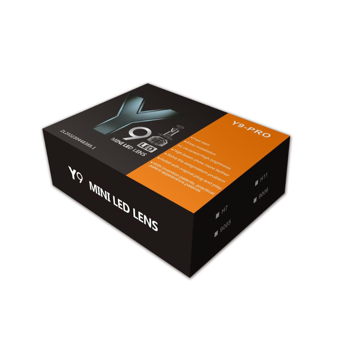 자동차 LED 헤드라이트 H4 작은 렌즈 Y8 Y6D Y3 Y4 T40 Y7D 자동차 오토바이 유니버설 12V-24V