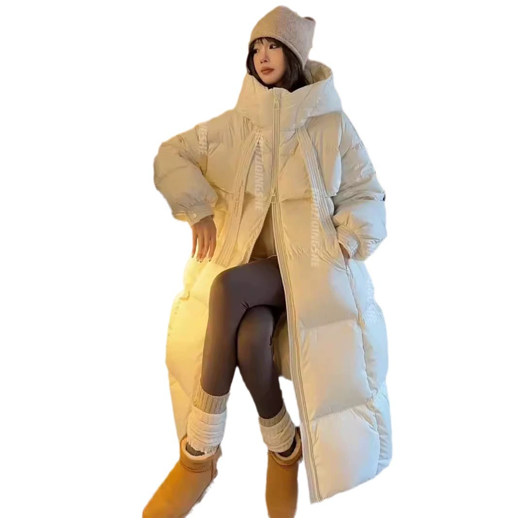 Down jacket, duvet, long-sleeve with down, high-quality style, increased thickness