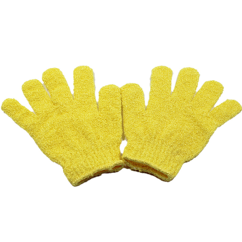 Guantes de toallas de limpieza de cinco dedos para adultos, toallas de baño, artefactos de baño de espalda, toallas de baño de espalda, guantes de espesación de barro frotados