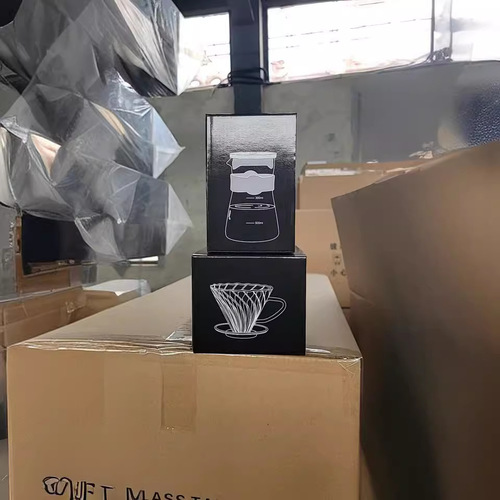 New electroplated colorful coffee pot glass heat-resistant microwaveable high borosilicate glass filter cup filter