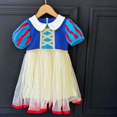 女寶寶白雪公主裙夏季洋氣連衣裙六一兒童表演服愛莎連衣裙