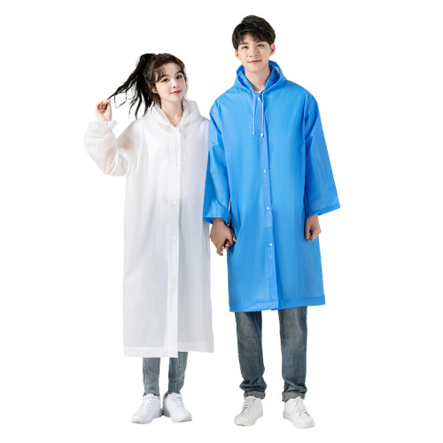 New Material Non-disposable Raincoat EVA Electric Bicycle Extended and Thick Version Adult and Children Tourist Raincoat