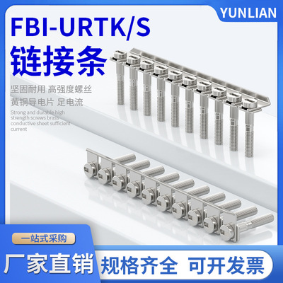 Manufactor Direct selling electric current test connection terminal parts FBI 10-URTK/S core Connecting strip
