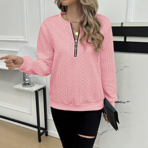 Cross-border European and American women's pullover hoodie, casual hoodie, zip-up hoodie—large quantities in stock, bulk orders welcome with favorable terms!