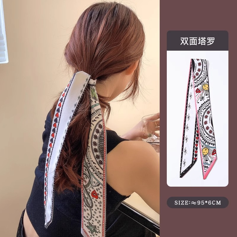 Dulce cabello roto, cinta, cuerda para el cabello, pañuelo de seda para el cabello atado de hadas francesas, lazo de alta calidad, cabello trenzado, una pieza, cuerda para el cabello, accesorios para el cabello