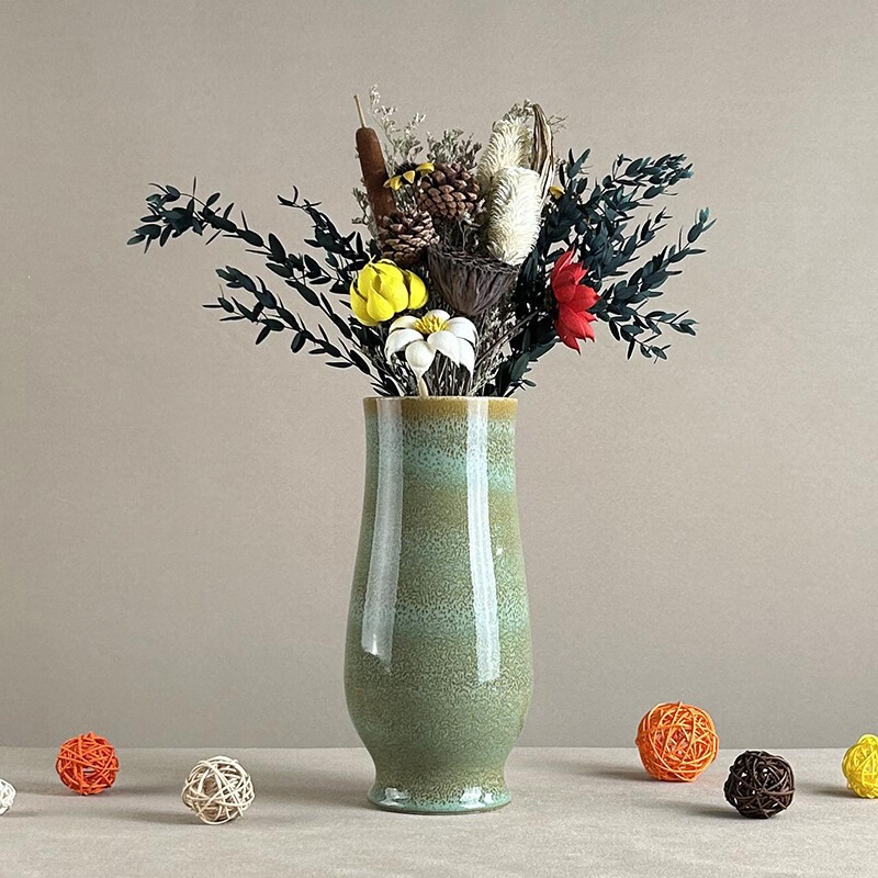 Modern Minimalist Living Room Hydroponic Ceramic Vase for Dried Flowers, Nordic Ins-Style Ornament, Vintage Rustic Pottery Jar Modern Minimalist Living Room Hydroponic Ceramic Vase for Dried Flowers, Nordic Ins-Style Ornament, Vintage Rustic Pottery Jar