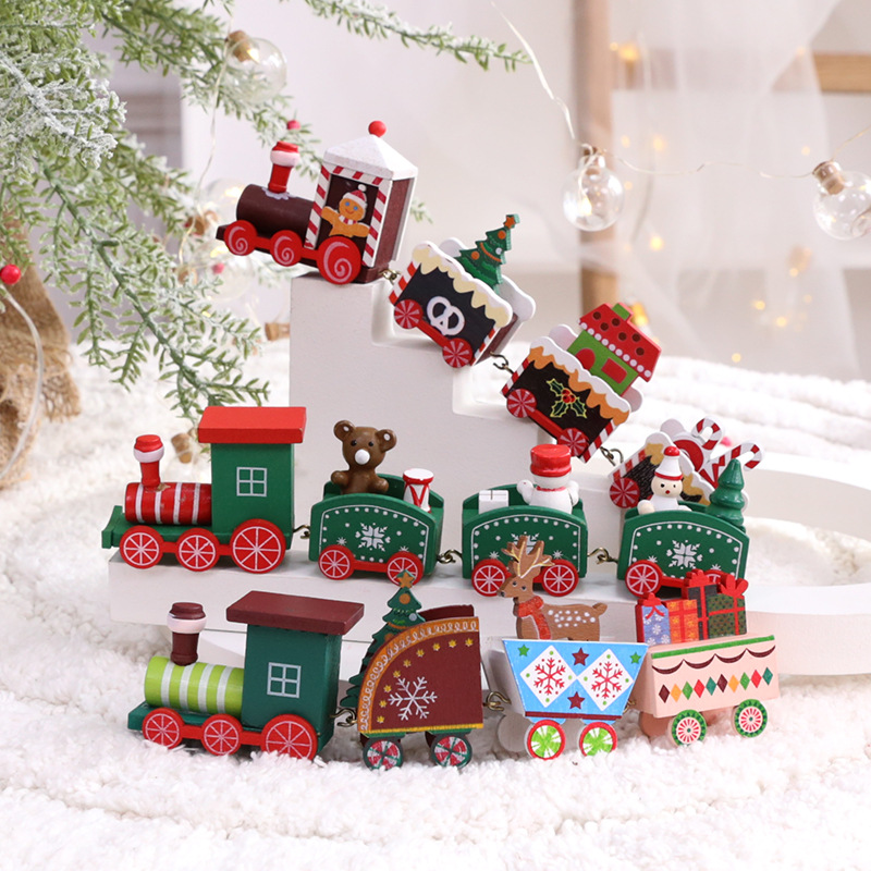 Wholesale Christmas Toys Track Cars Toys Children Christmas Train Decorative Accessories Ornaments Props