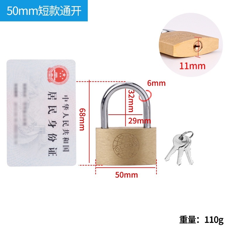 地球铜挂锁 小锁头 铜锁 小锁头 箱锁 柜门锁20 25 30 40 50 60mm|undefined