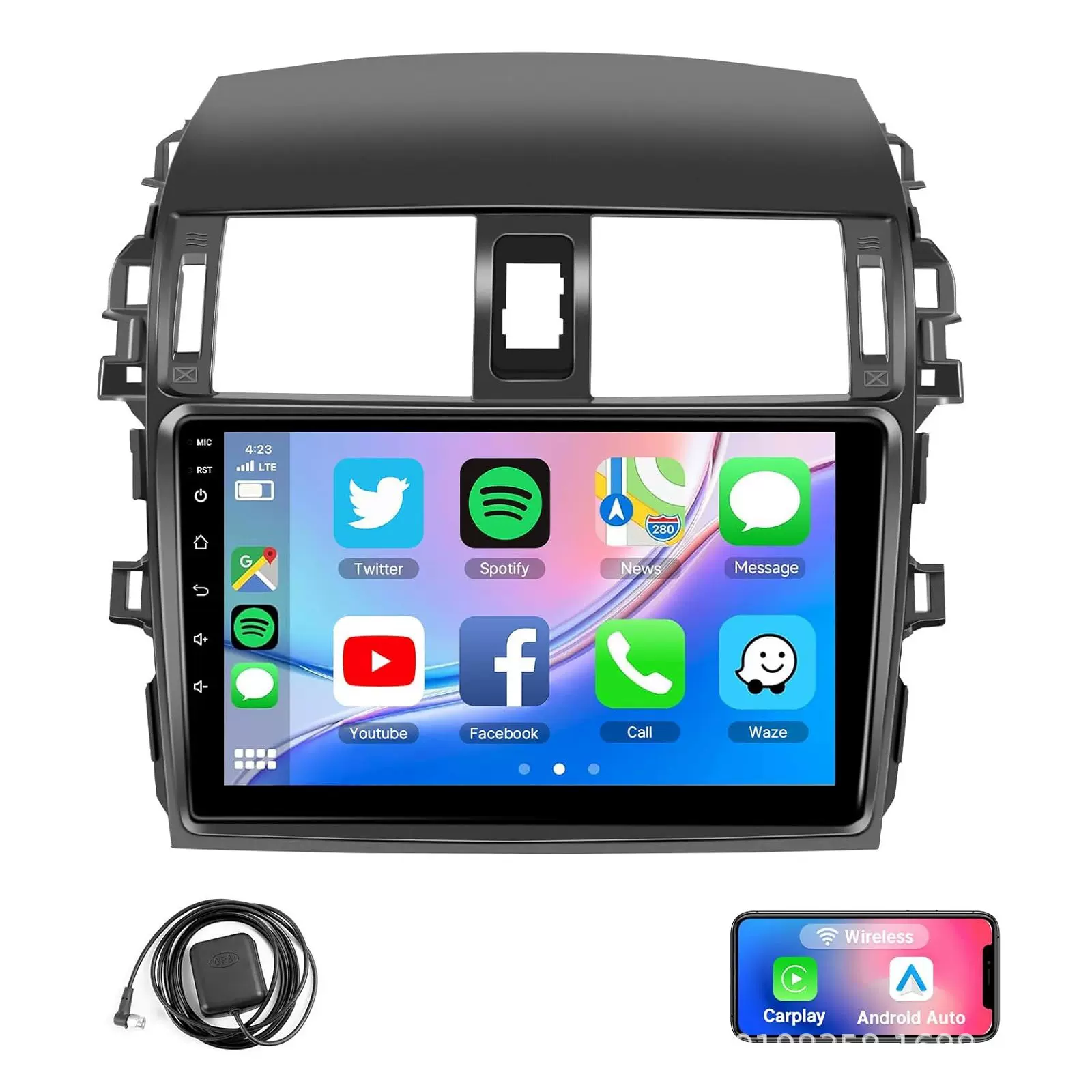 适用于丰田老卡罗拉导航新卡罗拉导航倒车影像一体机跨境车载GPS