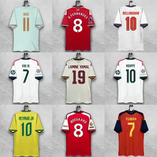 2627 Football Jerseys Real Madrid Shirt Barcelona Arsenal Chelsea France Brazil Spain Argentina Fan Version