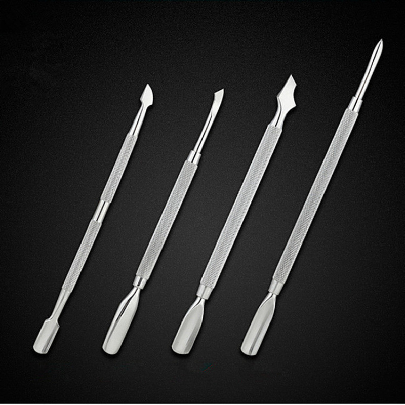 美甲工具死皮推指甲去死皮钢推 不锈钢双头死皮推|undefined